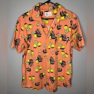 Hurley Lemon Print Men's Dress Shirt